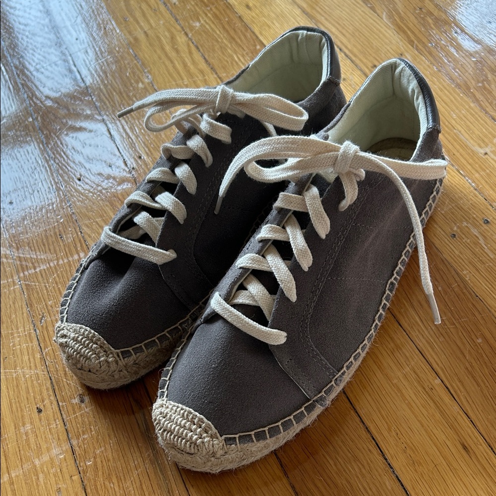 Brand New - Soludos Gray Espadrille Women's Shoes